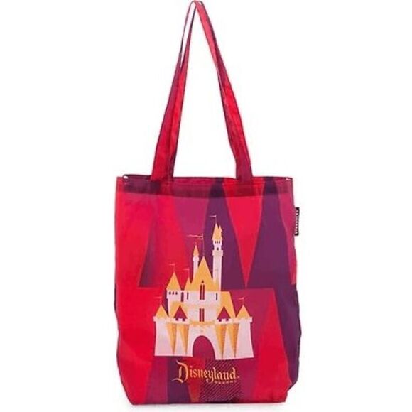 Sleeping Beauty Castle Disneyland Starbucks Tote Bag Folds into Pouch NE… - Picture 1 of 3